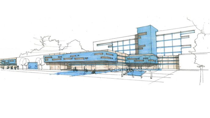 Rozbudowa Kopernika - rys. Ryszard Zawierucha