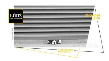 Grafika promująca wydarzenie: "Łódź Street Photography" - wystawa fotografii w pubie Z innej Beczki -  fot. mat. pras. Łódź Street Photography