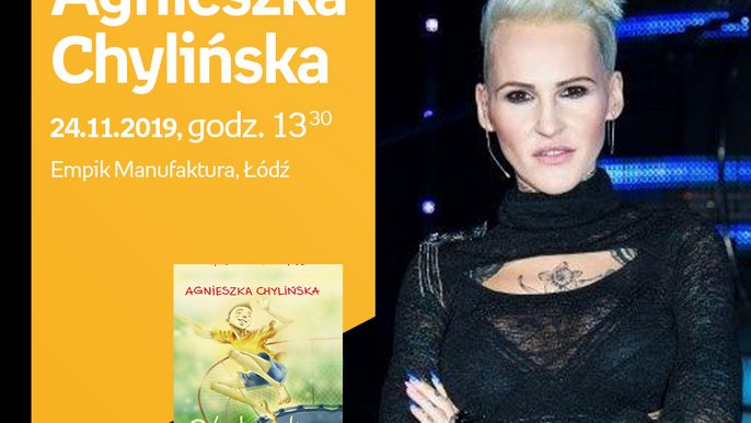 Grafika promująca wydarzenie: Agnieszka Chylińska | spotkanie autorskie w Empiku w Manufakturze - fot. mat. Empik.com