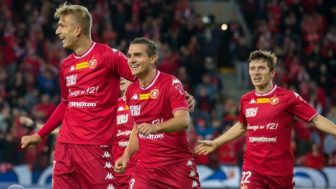 Widzew Łódź - Bartosz Guzdek, Paweł Zieliński, Dominik Kun - fot. Marcin Bryja