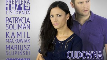 Grafika promująca spektakl "Cudowna terapia" Fundacji Kamila Maćkowiaka -  mat. pras. FKM