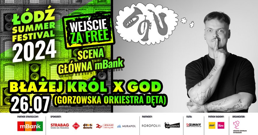 Summer Festival 2024: Błażej Król & GOD - Scena Główna mBank