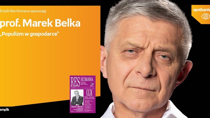 Grafika promująca wydarzenie: Prof. Marek Belka | spotkanie autorskie w Empiku w Manufakturze - fot. mat. Empik.com