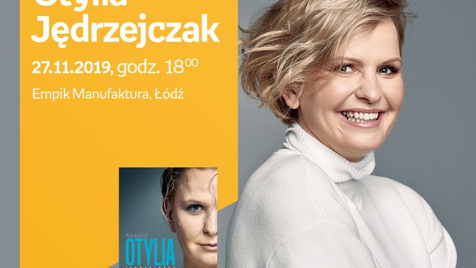 Grafika promująca wydarzenie: Otylia Jędrzejczak | spotkanie autorskie w Empiku w Manufakturze - fot. mat. Empik.com