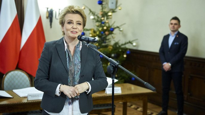 Prezydent Hanna Zdanowska życzyła, żeby to był dobry rok dla Łodzi i regionu - fot. Radosław Jóźwiak / UMŁ