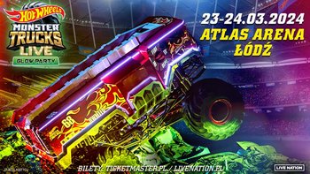  - Hot Wheels Monster Trucks Live Glow Party w Atlas Arenie