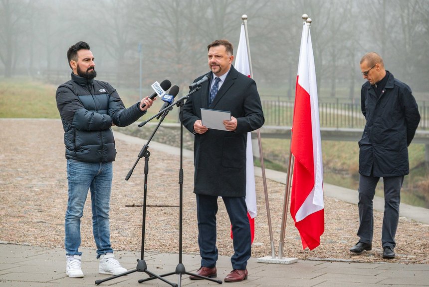 Dyrektor IPN - oddziału łódzkiego Karol Piskorski. Fot. P. Wacławiak, UMŁ. 