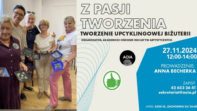  - z pasji tworzenia tworzenie upcyklingowej biżuterii