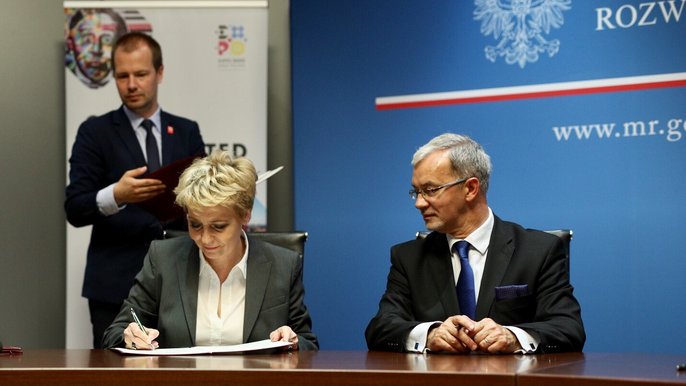 Podpisanie listu intencyjnego ws. współpracy promocyjnej Expo 2022 - fot. Sebastian Glapiński / UMŁ