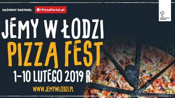 Grafika promująca wydarzenie: "3. edycja Jemy w Łodzi Pizza Fest 2019" -  fot. mat. Jemy w Łodzi