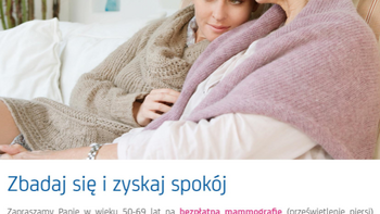 Grafika promująca wydarzenie: "Bezpłatne badania mammograficzne w mammobusie LUX MED" -  fot. mat. LUX MED Diagnostyka