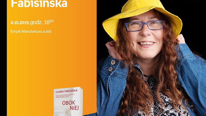 Grafika promująca wydarzenie: Liliana Fabisińska | spotkanie autorskie w Empiku w Manufakturze - fot. mat. Empik.com