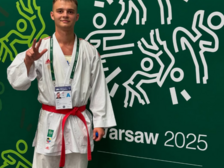 Dominik Dziuda po wygranej walce 