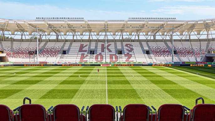 ŁKS Łódź - tak będą wyglądać krzesełka na stadionie - mat. prasowe