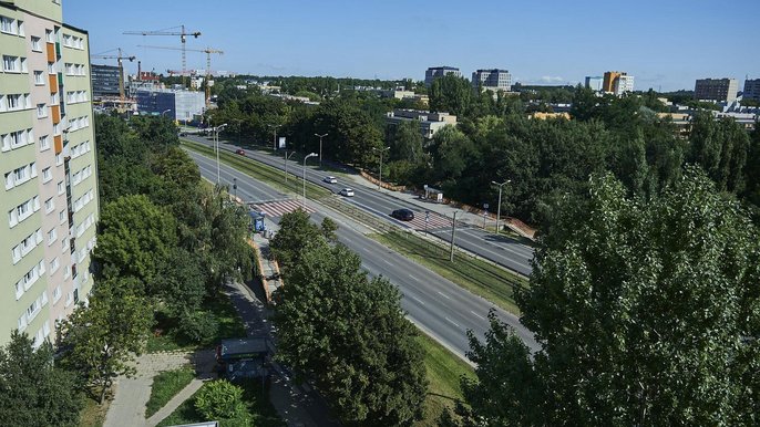 Nowe torowisko, jezdnie, chodniki, pas dla autobusów i tramwajów. Aleja Śmigłego-Rydza będzie przebudowa - fot. Radosław Jóźwiak / UMŁ