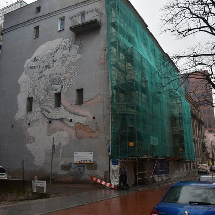 Mural "Kwiaty polskie", Greg Gonsior, Roosevelta 17, fot. ŁÓDŹ.PL
