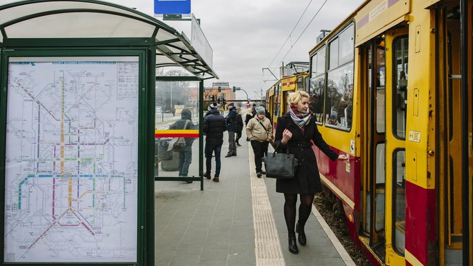 Trasy tramwajowe w nowym systemie otrzymały pierwszeństwo - fot. Radosław Jóżwiak / UMŁ