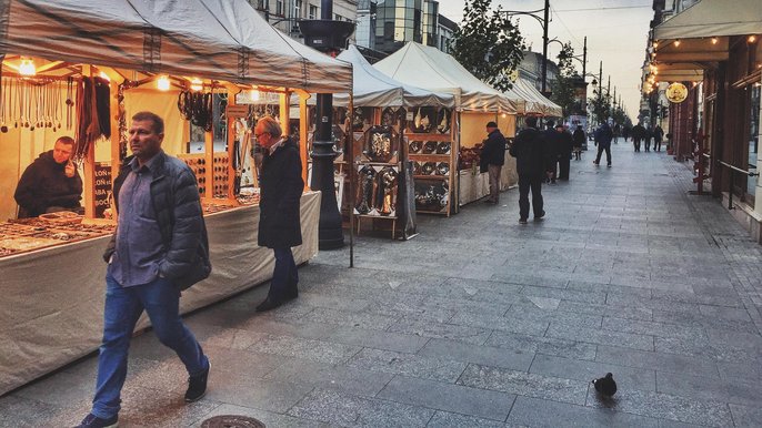 Jarmark "Gęsina na świętego Marcina" na ulicy Piotrkowskiej - fot. Konrad Ciężki / UMŁ