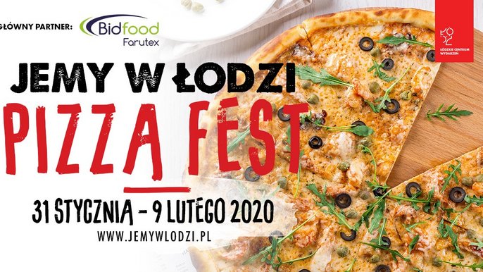 Grafika promująca wydarzenie: "4. edycja Jemy w Łodzi Pizza Fest 2020" - fot. mat. Jemy w Łodzi