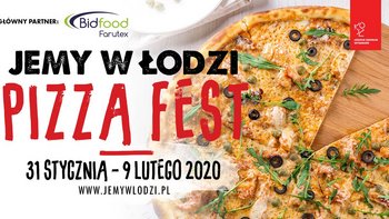 Grafika promująca wydarzenie: "4. edycja Jemy w Łodzi Pizza Fest 2020" -  fot. mat. Jemy w Łodzi