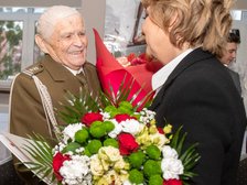 Życzenia składa prezydent Łodzi Hanna Zdanowska. Fot. P. Łacheta, UMŁ. 