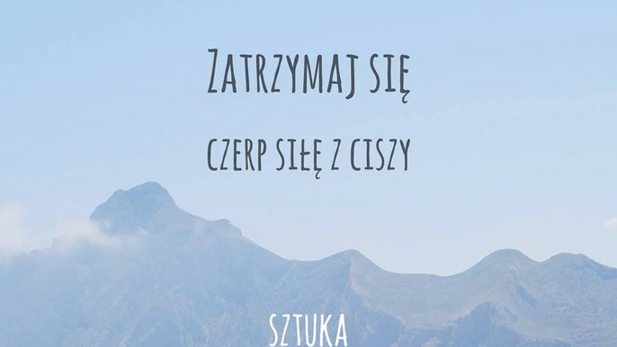 Grafika promująca wydarzenie: Zatrzymaj się. Sztuka Medytacji - spotkanie poświęcone zdrowiu i dobremu samopoczuciu w Tubajce - mat. pras. Sztuka Medytacji