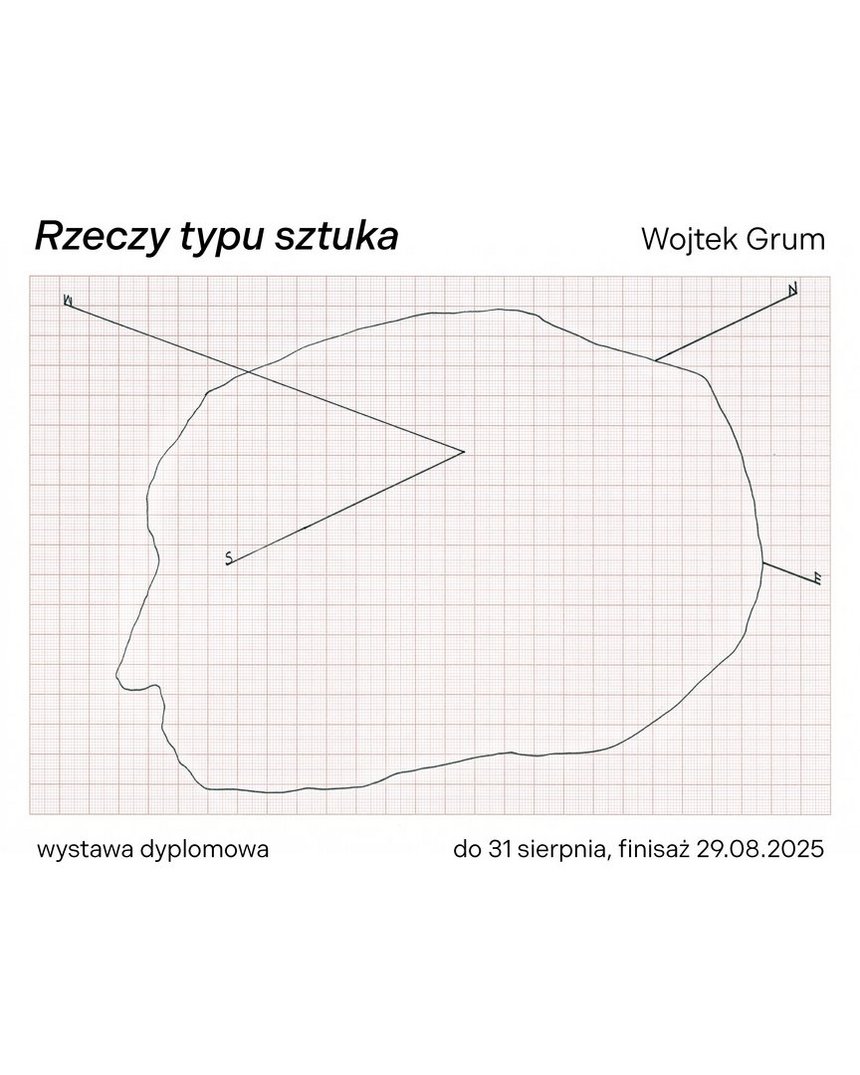 tło stanowi kratka, taka jak w zeszytach. na niej znajduje się zarys twarzy i nachodzące na niego proste.