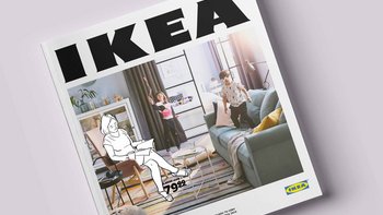 Grafika promująca wydarzenie: Ekspozycja odzwierciedlająca wnętrze okładki nowego katalogu w IKEA w Porcie Łódź -  mat. pras. Port Łódź