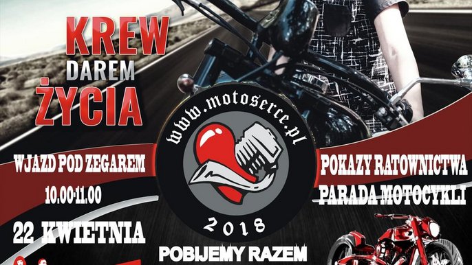Grafika promująca wydarzenie: Motoserce - po raz 10 na rynku Manufaktury - mat. pras. Manufaktura