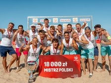 zespół KP Łódź po zdobyciu Mistrzostwa Polski