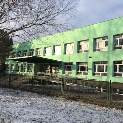 Szkoła Podstawowa nr 168 przy ul. Plantowej 7 w Łodzi po termomodernizacji 