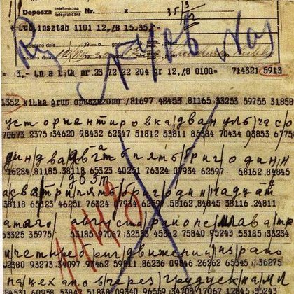 Rosyjski telegram przejęty i odczytany przez Jana Kowalewskiego w sierpniu 1920 r. 