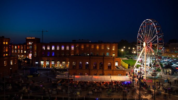 Zdjęcie promujące wydarzenie: „Manufaktura Eye” – zachwycające koło młyńskie na rynku Manufaktury - fot. mat. Manufaktura