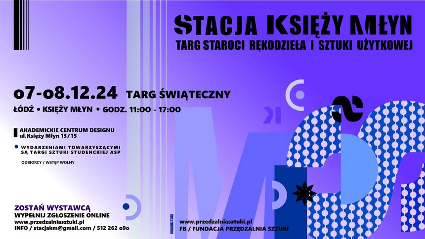 STACJA KSIĘŻY MŁYN - Świąteczny Targ Staroci, Rękodzieła i Sztuki Użytkowej