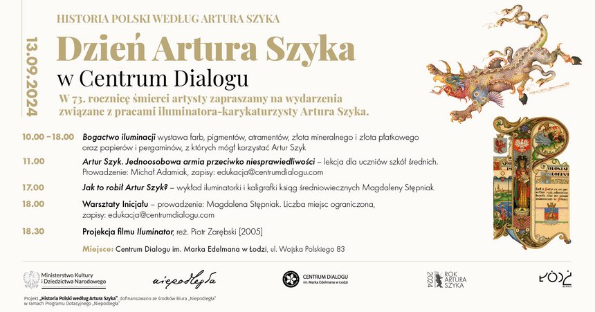 Dzień Artura Szyka w Centrum Dialogu