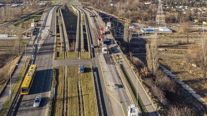 Rozpoczynamy remont wiaduktu na ul. Dąbrowskiego - fot. Stefan Brajter / mat. UMŁ
