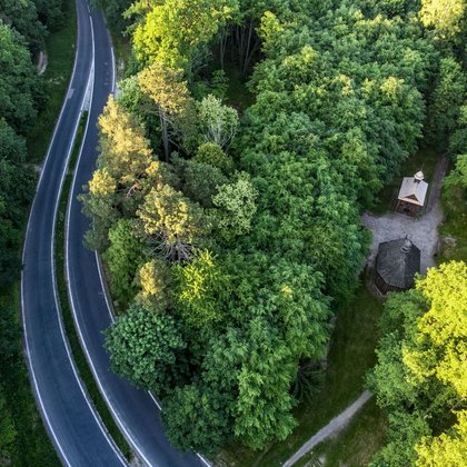 Каплиці в Лагевниках з висоти пташиного польоту, фото: ŁÓDŹ.PL