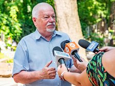 Ryszard Bonisławski o historii Łodzi. Fot. P. Wacławiak, UMŁ