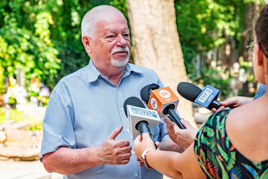 Ryszard Bonisławski o historii Łodzi. Fot. P. Wacławiak, UMŁ