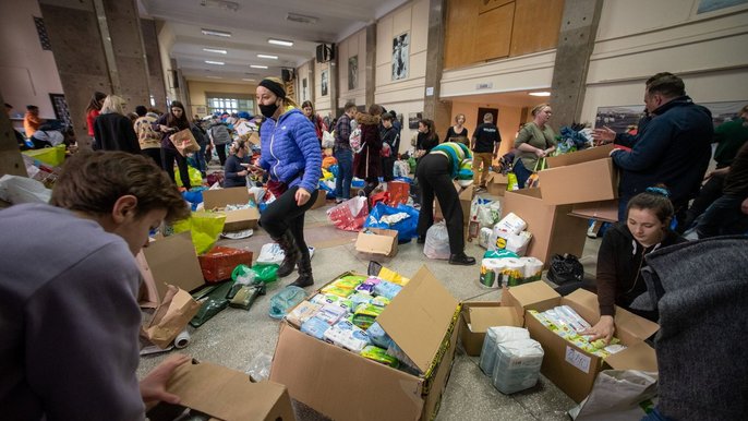 Zbiórka dla Ukrainy - fot. Łódź.pl