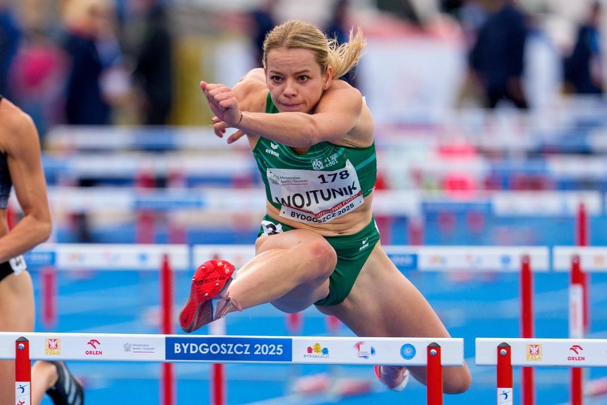 Klaudia Wojtunik w trakcie biegu