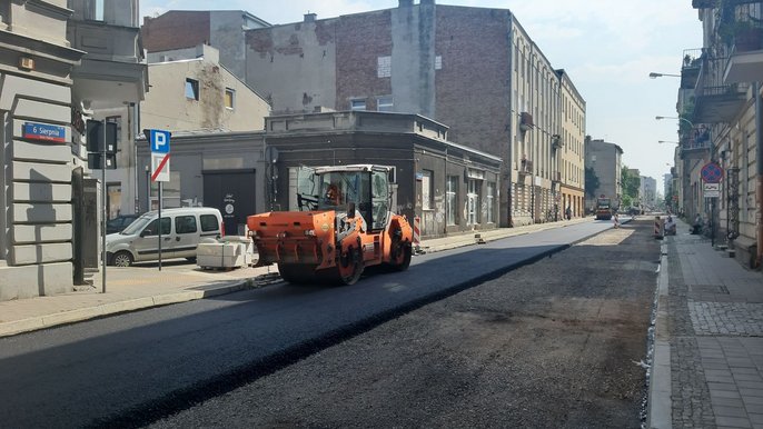 Remont ulicy 6 sierpnia - fot. LODZ.PL