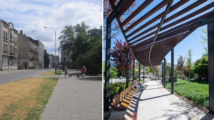 Skwer na rogu ul. Kilińskiego i Rewolucji 1905 r. - fot. ŁÓDŹ.PL