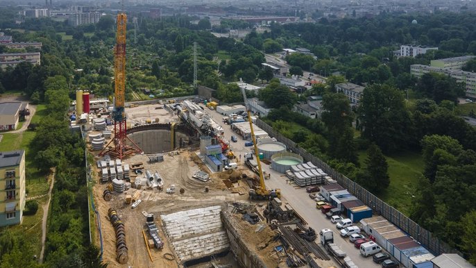 Budowa tunelu średnicowego - fot. Stefan Brajter