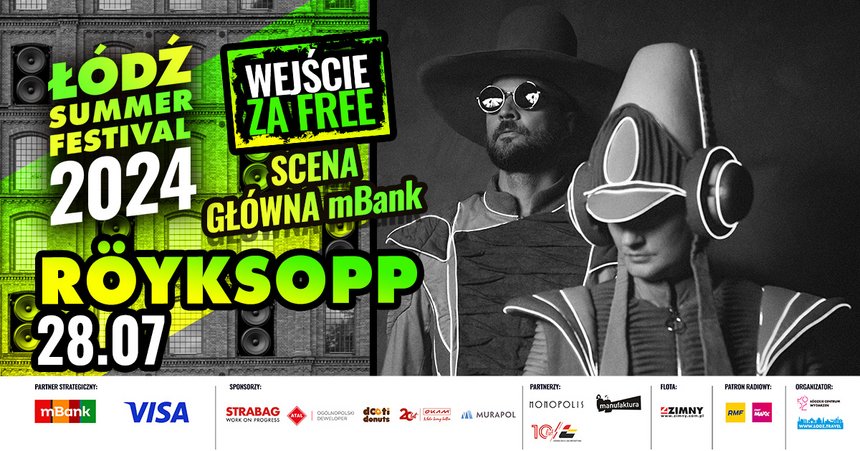 Łódź Summer Festival 2024: Röyksopp - Scena Główna mBank