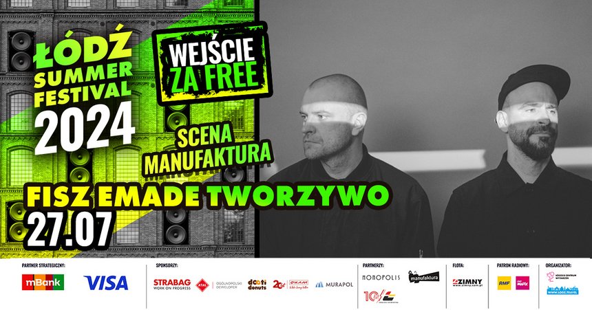 Łódź Summer Festival 2024: Fisz Emade Tworzywo - Scena Manufaktura