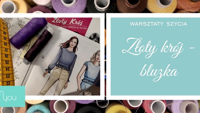 Grafika promująca wydarzenie: "Złoty krój - bluzka" | warsztaty szycia w BOK - fot. mat. BOK