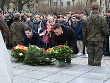 Wiceprezydent Łodzi Małgorzata Moskwa - Wodnicka i przewodniczący Rady Miejskiej w Łodzi Marcin Gołaszewski.