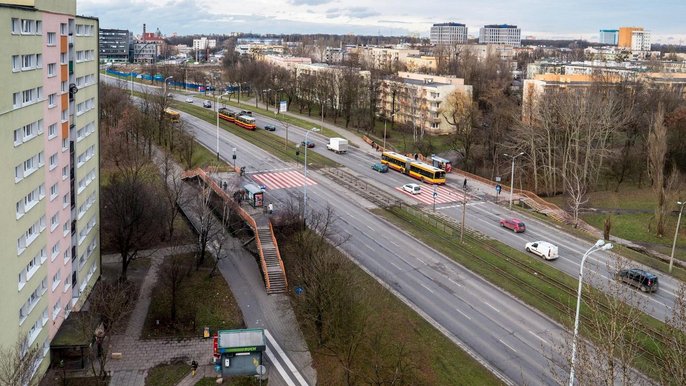 Nowe torowisko, jezdnie, chodniki oraz wspólny pas dla autobusów i tramwajów. Wkrótce rozpoczynamy przebudowę al. Śmigłego-Rydza - fot. z arch. UMŁ