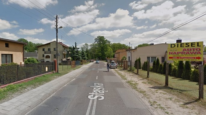 Śląska zamknięta przez budowę kanalizacji - fot. Google Street View